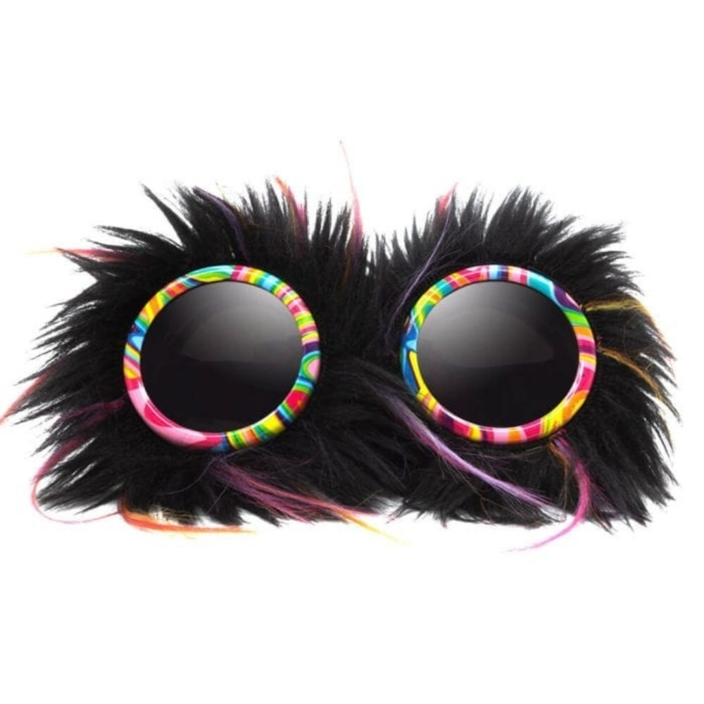 Faux Furry RAVE Party Animal Goggles - Picture 3 of 5